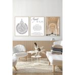 Artavessa 3 Parça Çerçeve Görünümlü Mdf Tablo Seti - ARTSYCLLCT5-1520