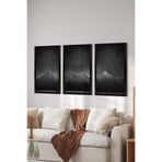 Artavessa 3 Parça Siyah Çerçeve Görünümlü MDF Poster Tablo Seti Set 17, 15 x 20