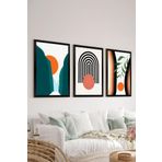 Artavessa 3 Parça Siyah Çerçeve Görünümlü MDF Poster Tablo Seti Set 32, 33 x 48