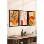 Artavessa 3 Parça Siyah Çerçeve Görünümlü Mdf Tablo Seti Set 1, 20 x 30