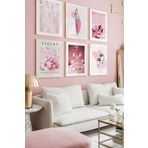Artavessa 6 Parça Ahşap Çerçeve Görünümlü Mdf Tablo Seti