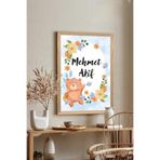 Artavessa Ahşap Çerçeve Görünümlü Kişiye Özel (GÖNDERDİĞİNİZ İSMİ YAZIYORUZ) Mdf Tablo 33x48 Cm - Model 4, 15 x 20