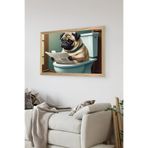 Artavessa Tek Parça Ahşap Çerçeve Görünümlü Köpek Baskılı MDF 20x30 cm Tablo - Model 17, 20 x 30