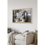 Artavessa Tek Parça Ahşap Çerçeve Görünümlü Köpek Baskılı MDF 20x30 cm Tablo - Model 23, 20 x 30