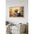 Artavessa Tek Parça Ahşap Çerçeve Görünümlü Köpek Baskılı MDF 20x30 cm Tablo - Model 31, 20 x 30