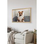 Artavessa Tek Parça Ahşap Çerçeve Görünümlü Köpek Baskılı MDF 20x30 cm Tablo - Model 49, 20 x 30