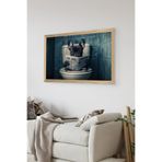 Artavessa Tek Parça Ahşap Çerçeve Görünümlü Köpek Baskılı MDF 48x33 cm Tablo - Model 40, 33 x 48