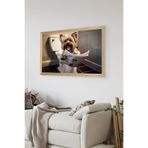 Artavessa Tek Parça Ahşap Çerçeve Görünümlü Köpek Baskılı MDF 48x33 cm Tablo - Model 43, 33 x 48