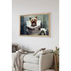 Artavessa Tek Parça Ahşap Çerçeve Görünümlü Köpek Baskılı MDF 48x33 cm Tablo - Model 44, 33 x 48