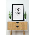 Artavessa Tek Parça Çerçeve Görünümlü Yazılı Mdf Tablo "Do What You Love"