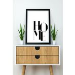 Artavessa Tek Parça Çerçeve Görünümlü Yazılı Mdf Tablo "Home"
