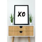 Artavessa Tek Parça Çerçeve Görünümlü Yazılı Mdf Tablo "XO"