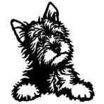 Artécora , Dost Terrier Vesikalık Metal Duvar Dekoru