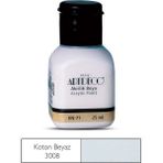 Artdeco 25ml Koton Beyaz Akrilik Boya