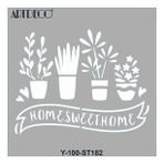 Artdeco 30x30 cm Güzel Evim 182 Stencil Boyama Şablonu