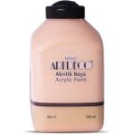 Artdeco 3651 Ten Rengi Akrilik Boya 500ML Opak Renkler İçin Çok Amaçlı Kullanım
