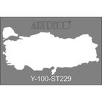 Artdeco 5733687 A4 Türkiye Haritası 223 Stencil