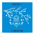 Artdeco Daldaki Kafes 156 30x30 cm Stencil