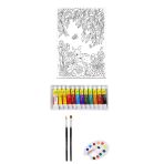 Artdeco Desenli Tuval 40X50cm Ceylan Fanart Academy Akrilik Boya Seti 12 Renk X 12Ml