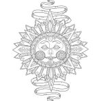 Artdeco LV-Y-100-P30.08 Masalsı Güneş Desenli Tuval 30 x 40 cm