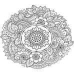 Artdeco LV-Y-100-P40.05 Otantik 40x50 cm Mandala 2 Desenli Tuval