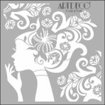 Artdeco Resim Şablonu 30X30 Çiçek Kız St105