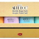 Artdeco Y-070I-AS2 6x75 ml Pastel Renkler Akrilik Boya Seti