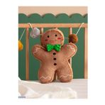 ARTDEM gift Peluş Kurabiye Adam Figürlü Bebek Kırlent 32 Cm