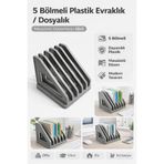 Artdesign Masa Üstü Düzenleyici Organizer 5 Bölmeli Sert Plastik Dayanıklı Dosyalık