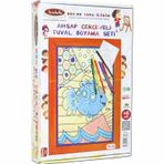 Artebella 08 I Ahşap Çerçeveli Mandala Tuval Boyama Seti + 6 Yaş 20x30 cm