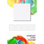 Artebella 15x15 Cm Pres Kompozit Tuval 8'li Paket