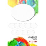 Artebella 24X33 cm Pres Kompozit Elips Tuval 9'lu Set