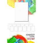 Artebella 25X35 cm Pres Kompozit Tuval 12'li Set