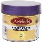 Artebella 335150 Metalik Altın 50 ml Rölyef Pasta