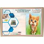 Artebella ANTB0012 Kedi 35x50 cm Numaralı Tuval Kompozit Boyama