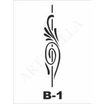 Artebella B-1 10X20 cm Stencil