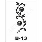 Artebella B-13 10X20 cm Stencil