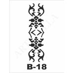 Artebella B-18 10X20 cm Stencil
