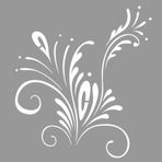 Artekil Damask Çerçeve 30x30 cm Fayans Duvar Mobilya Stencil Boyama Şablonu