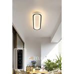 Arteluz Uzun Elips Model Modern Plafonyer Avize (50X16 Cm) - Siyah