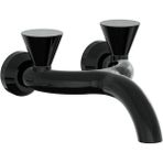 Artema A4274839 Parlak Siyah Liquid Duvardan Lavabo Bataryası