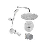 Artema A49293 Aquacontrol Round Ankastre Termostatik Duş Seti Krom