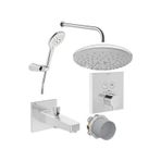 Artema Aquacontrol Square Ankastre Termostatik Duş Seti A49294 - Krom