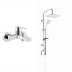 Artema Flo S A41937 Banyo Bataryası + Tema Carismo Tepe Duş Seti Krom