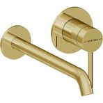 Artema Minimax Round Ankastre Lavabo Bataryası (Uzun) Soft Altın A4354974 - 1 - Krom