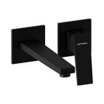 Artema VitrA Minimax Square A4359336 Ankastre Lavabo Bataryası, Uzun Sıva Üstü, Mat Siyah - 1 - Krom