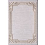 Artemis Halı Alegra 09100E Krem Gold Çizgi Desenli Bambu Halı