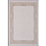 Artemis Halı Alegra 09113B Krem Kahve Çizgi Desenli Bambu Halı
