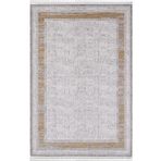 Artemis Halı Barok 02247A Antrasit Retro Motifli Halı ANTRASİT 100 x 300