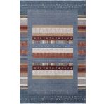 Artemis Halı Bella 06475B Gri Mavi Retro Bohem Tarz İpek Halı GRİ MAVİ 80 x 150